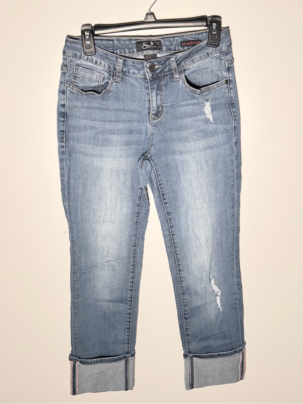 Earl Jeans Light Blue Cuffed Women's Jeans